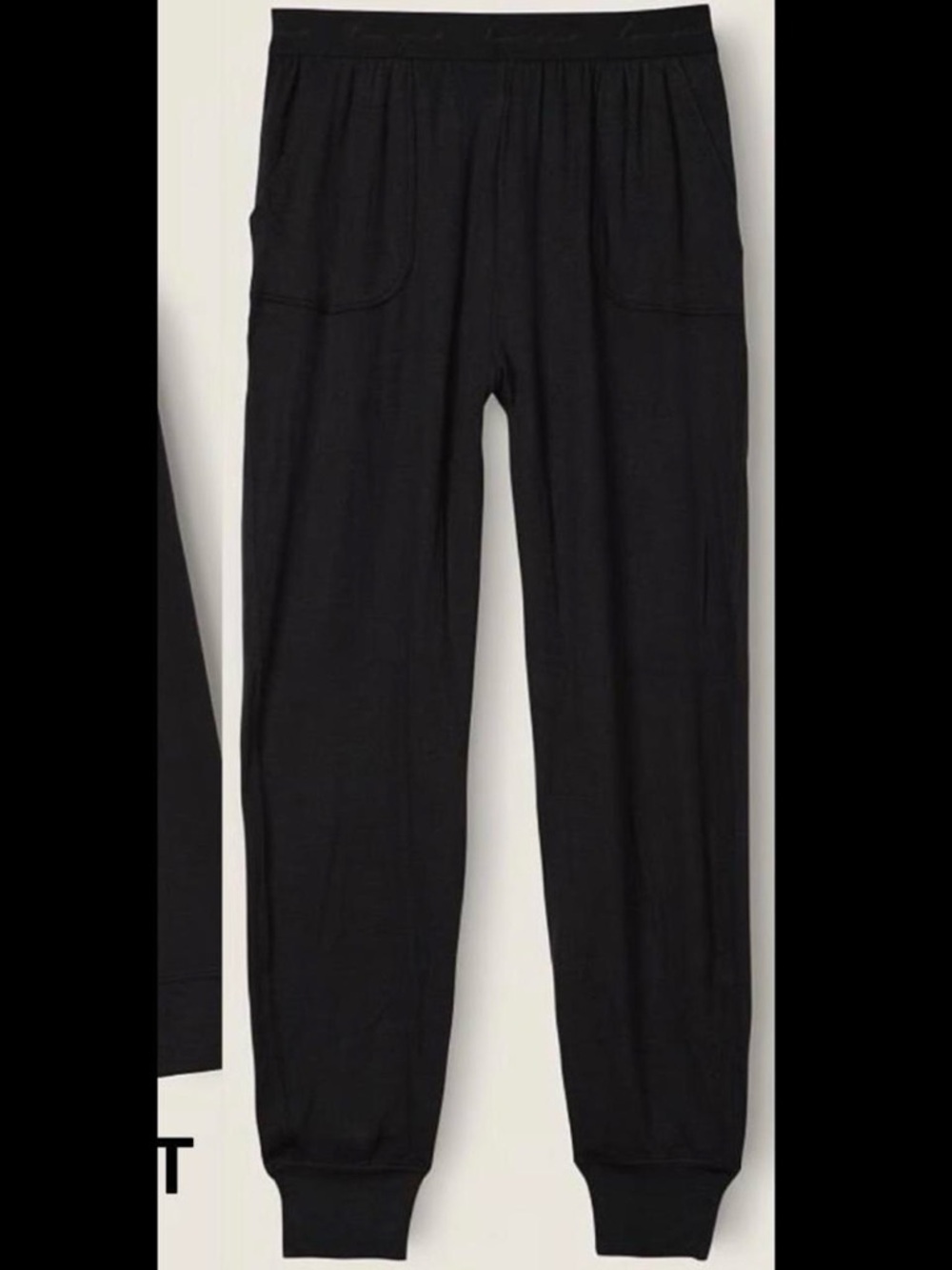 PINK Victoria's Secret Black Lightweight Joggers